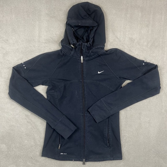 Nike Y2K Dri-FIT Full Zip Running Hoodie Jacket Small Black Gorpcore — photo 2